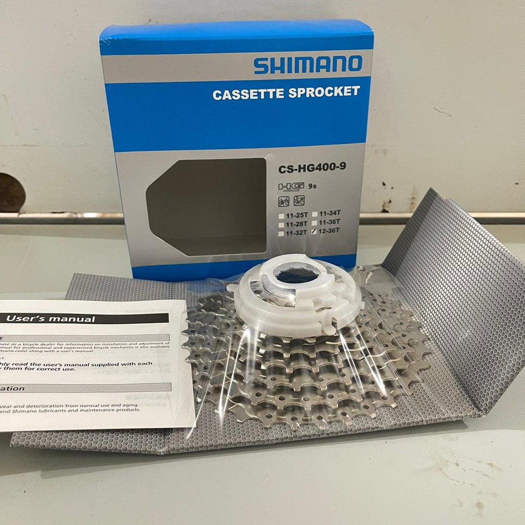 Sprocket Shimano 9speed Shimano Alivio HG400 12-36t Cassete Sproket