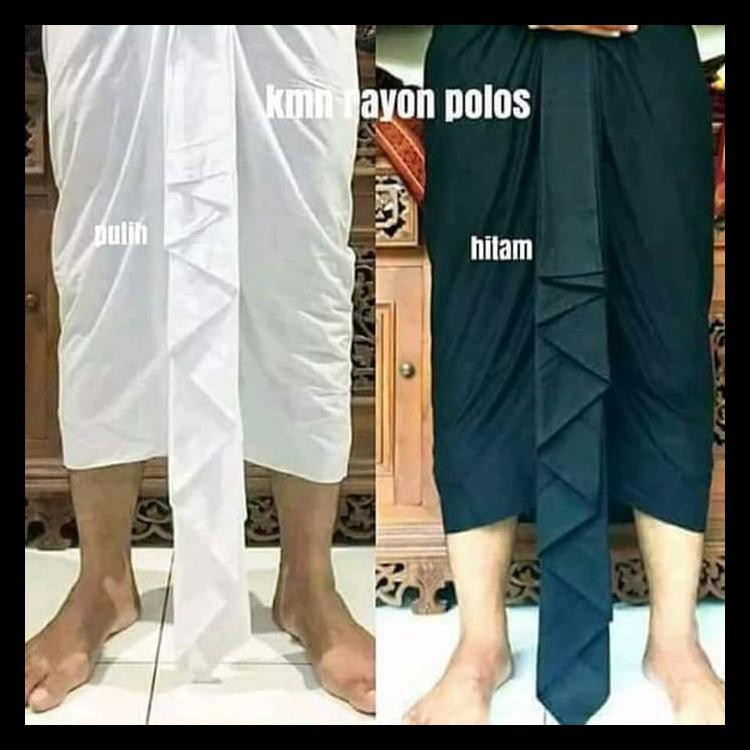 Pakaian Adat Bali Kamen Kain Rayon Polos Shopee Indonesia
