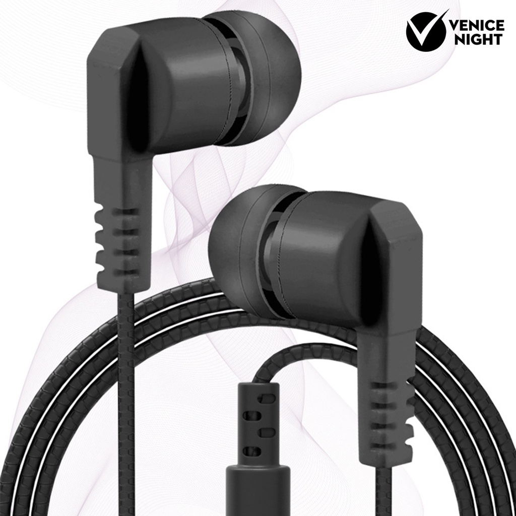 (VNEP) (Berkabel) Headset Earphone Earbuds In-ear Portable Sensitifitas Tinggi Ergonomis Jack 3.5mm + Mic