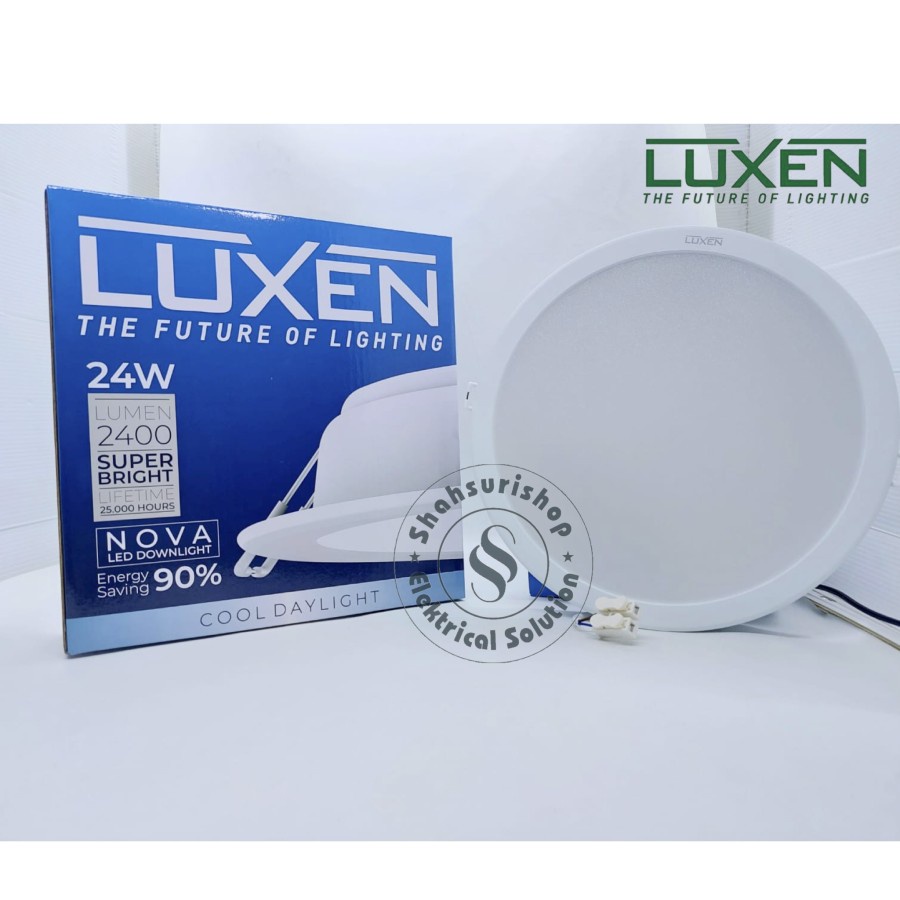 LUXEN NOVA 24 WATT DOWNLIGHT LED PANEL IB BULAT SUPER BRIGHT BERGARANSI