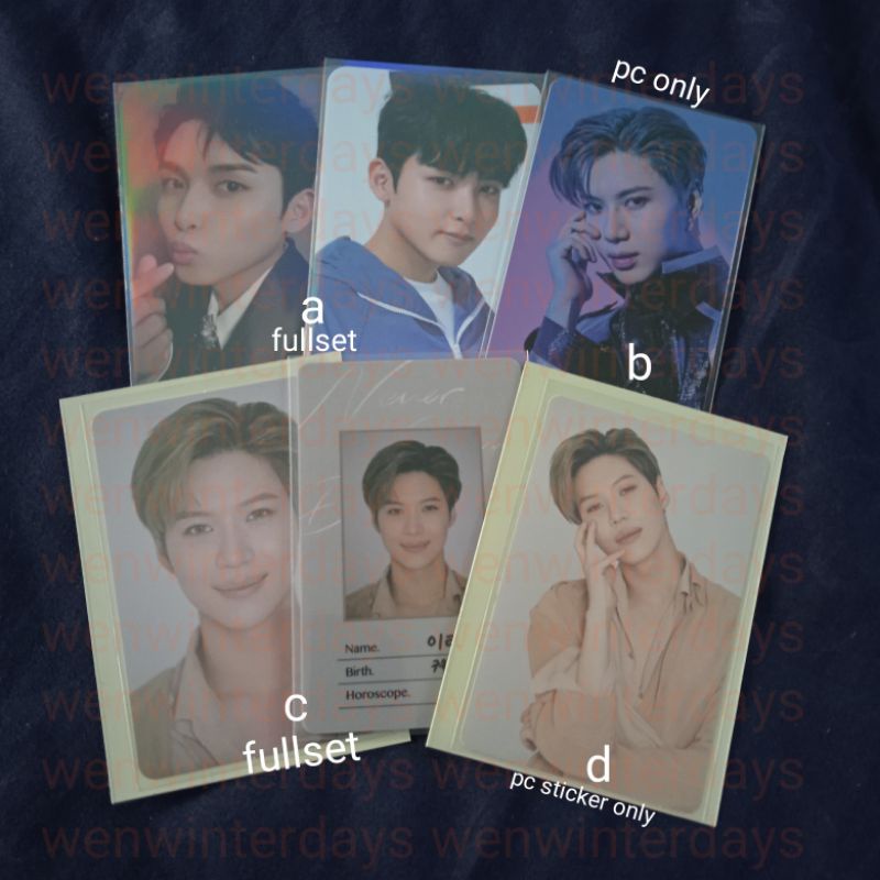 SHINEE TAEMIN SUPER JUNIOR RYEOWOOK PHOTOCARD PC POCA PHOTO PACK PHOTOPACK POSTCARD POLAROID BROCHRE