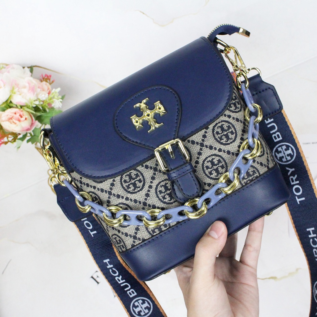 T*ry Burch Monogram Jaquard 2113(FreeDust Bag+ Bubble Wrap)