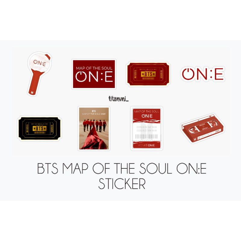 

BTS Map of the Soul ON:E Sticker