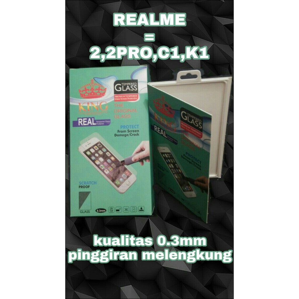 (GARANSI)Tempered Glass RealMe 2/Me 2 Pro/Me C1/Me K1