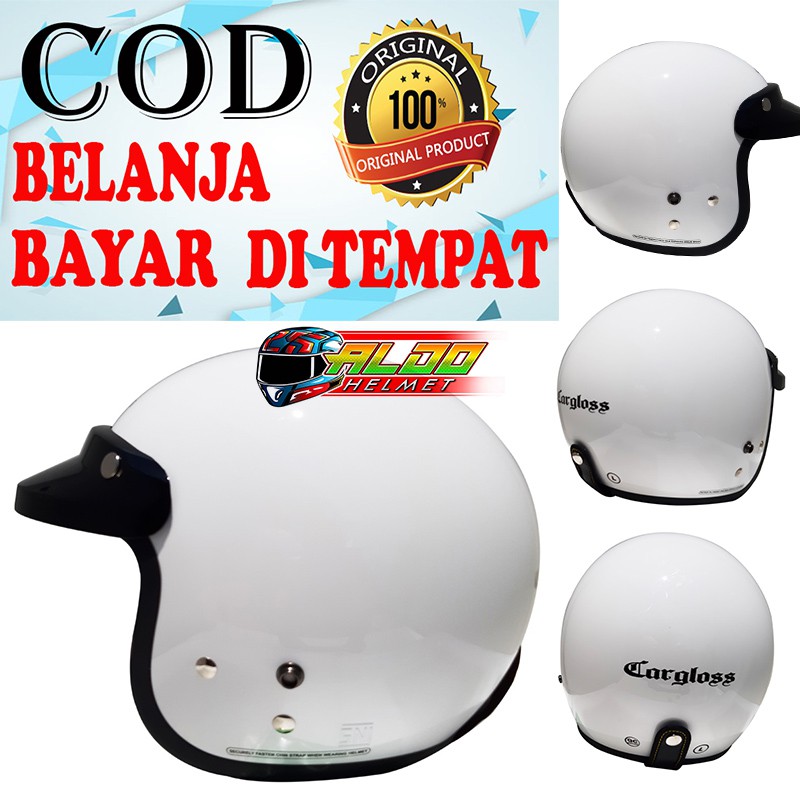HELM CARGLOSS RETRO WHITE ORIGINAL