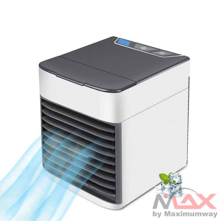 AC MINI Kipas Cooler USB Mini Air Conditioner 7 Color LED Humi K-F009 Warna Hitam