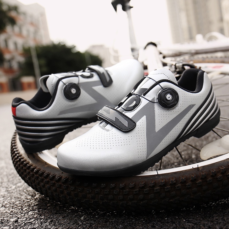 Sepatu Sepeda Pria Wanita Non Cleat Sepatu Gowes Karet Santai Bikers Ringan Balap Profesional Sepatu MTB Road Shoes 111