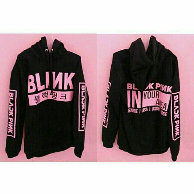 jaket hoodie blackpink