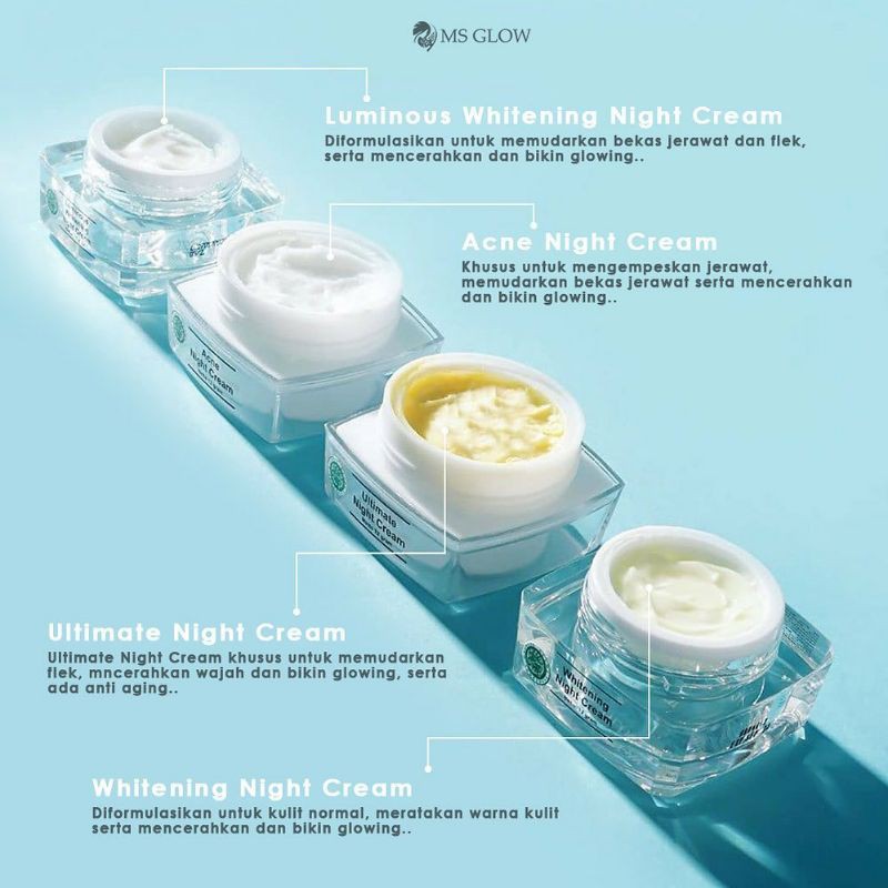 Jual DAY CREAM & NIGHT CREAM MS GLOW Shopee Indonesia