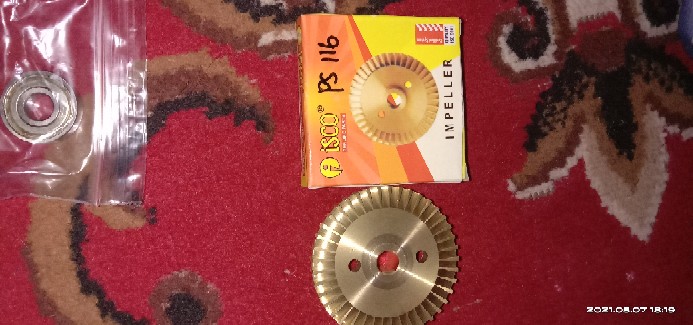Impeller Pompa Air Shimizu Ps 116 Kuningan Asli