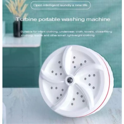 Mesin Cuci Pakaian Portable Mini  Ultrasonic Turbine Washer