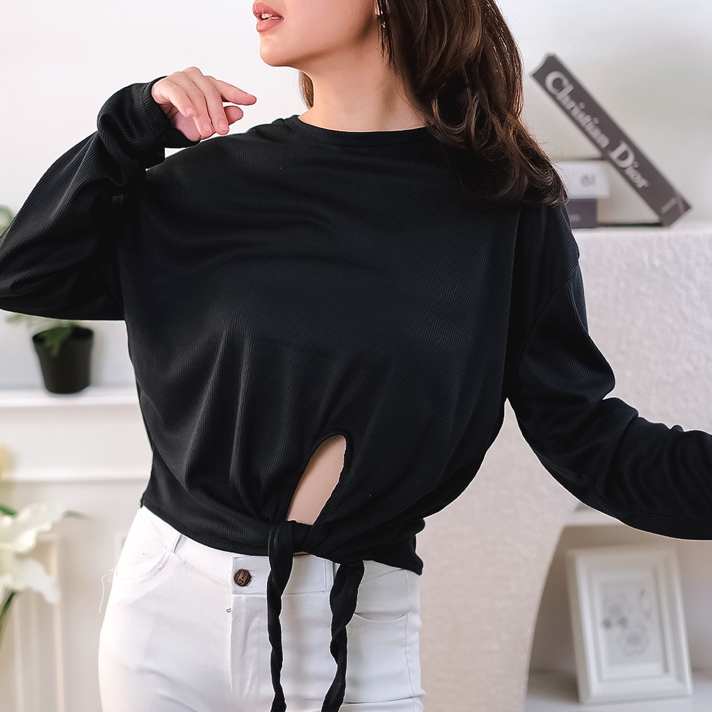 AFI - SALE - Geyna Tshirt Oversize RIB / Outer Wanita Murah Oversize