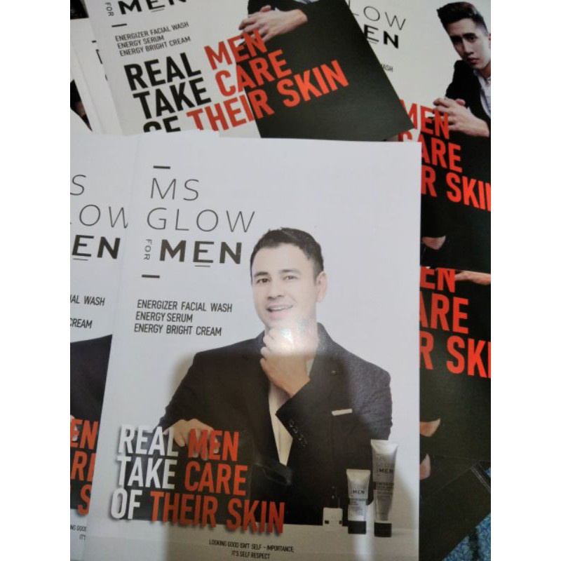 MEN BROSUR MEN M*S GLOW MEN BROSUR TERMURAH TERLARIS READY MELIMPAH