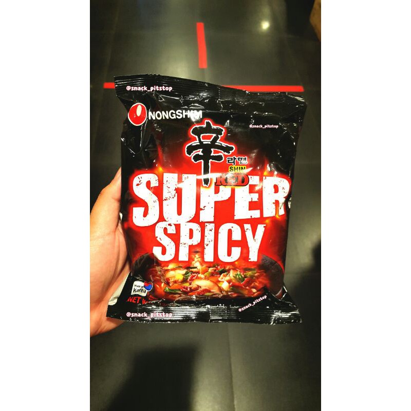 

Nongshim Shin Ramyun Red - Super Spicy - 120 Gr - Nong shim Ramen Ramyeon Korea Pedas