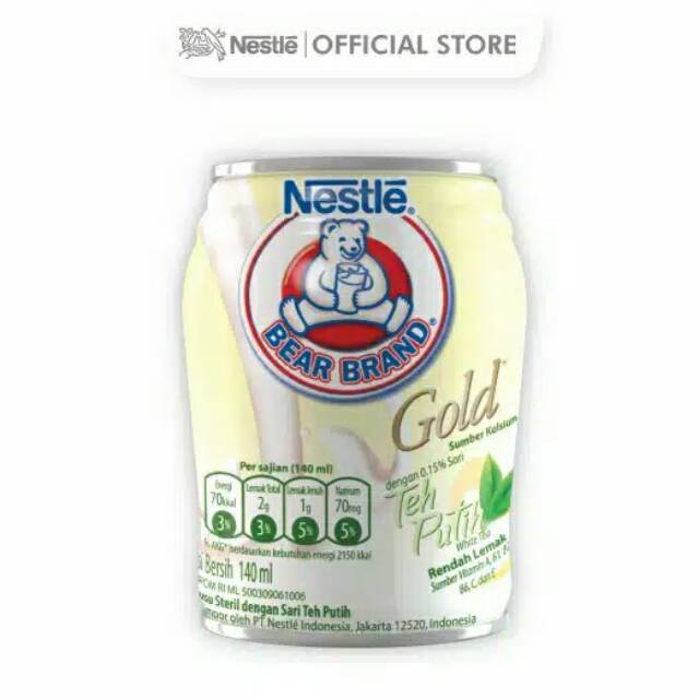 

Bear Brand White Tea 140ml - Milk Susu Siap Minum
