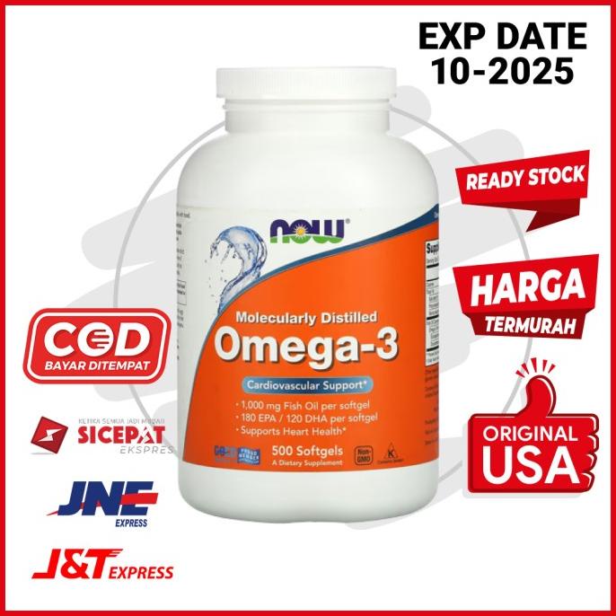 Vitamin Omega 3 NOW Foods, Omega 3 180 EPA/120 DHA 500 Softgel