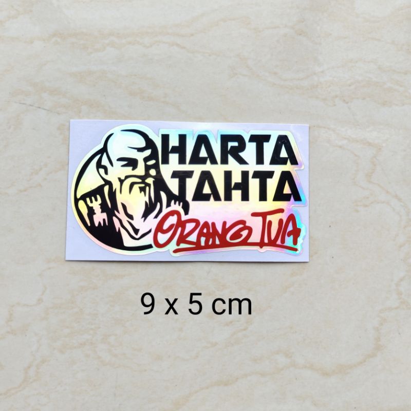 stiker cuting harta tahta orang tua
