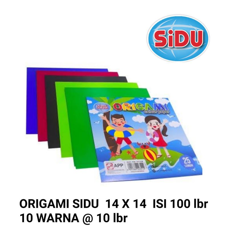 

ORIGAMI KERTAS LIPAT SIDU 14 X 14 isi 100