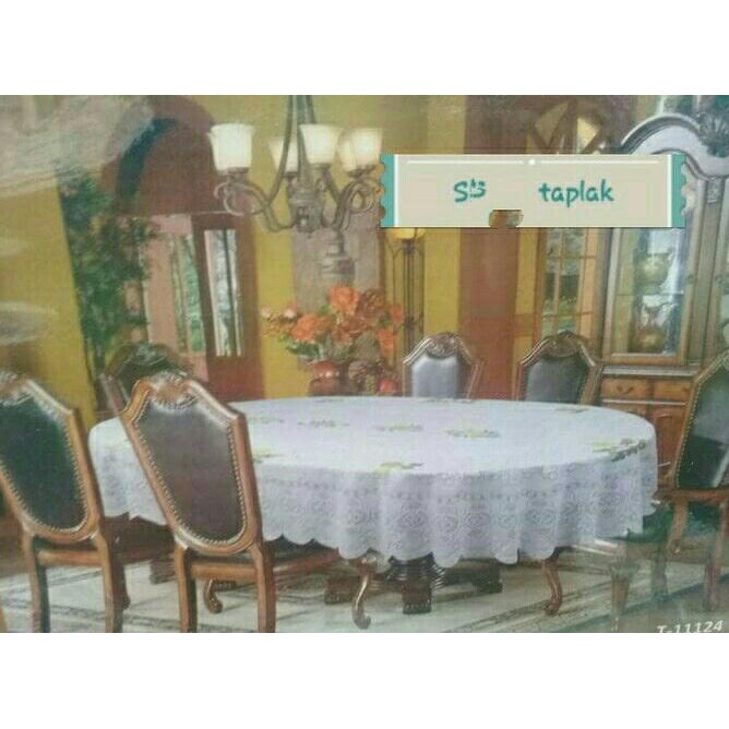 Promo Murah Taplak Meja Makan Polyster Import Oval 6 8 Kursi Promo Murah Taplak Meja Makan Polyster Import Oval 6 8 Kursi