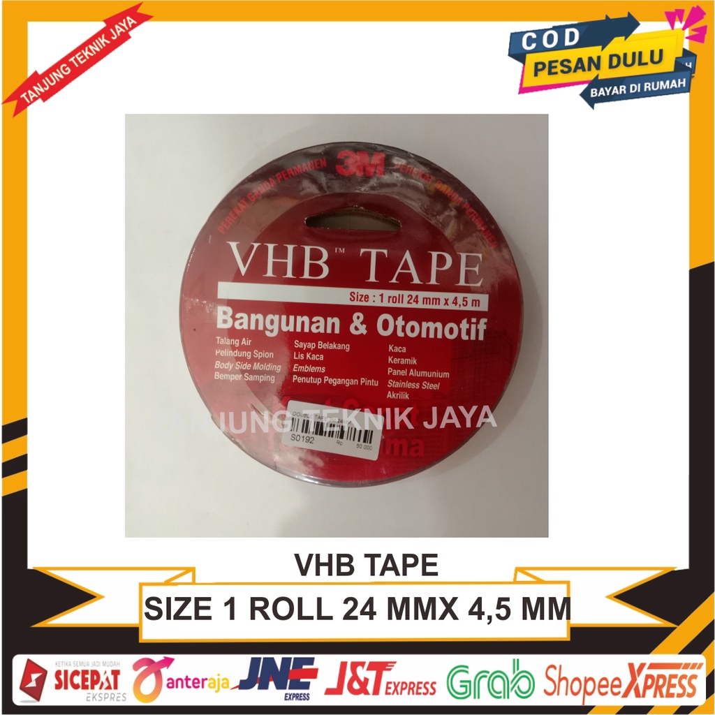 

DOUBLE TAPE 1 ROLL 24 MM X 4,5 M VBH / SELOTIP 1 ROLL 24 MM X 4,5 M VBH