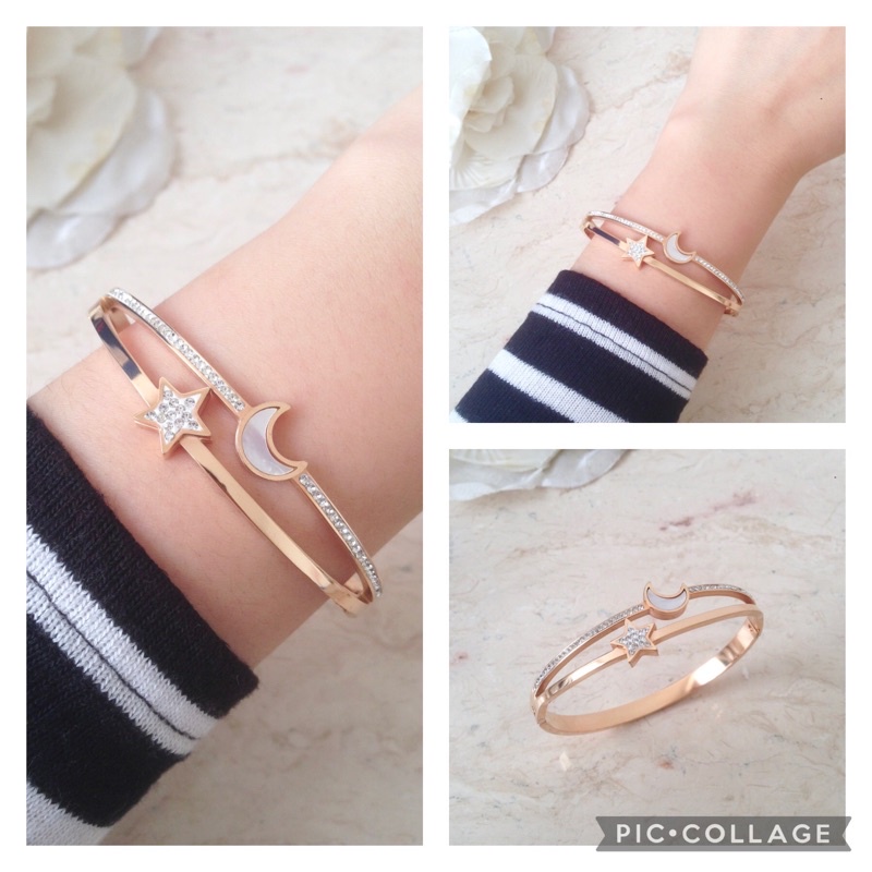 Gelang bulan bintang titanium