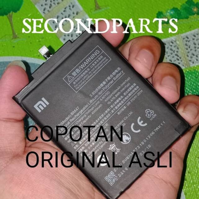 [ORIGINAL ASLI] BATERAI BATRAI BATTERY XIAOMI REDMI 4X / 4X PRIME BM47 ORIGINAL COPOTAN