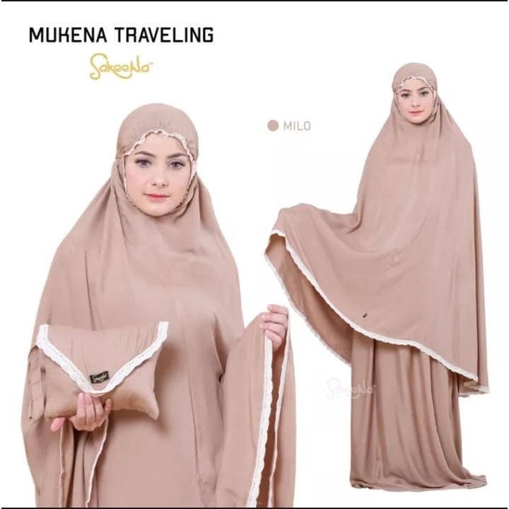 MEUKENAH CANTIK POLOS RENDA // MEUKENAH TRAVELLING JUMBO FREE TAS