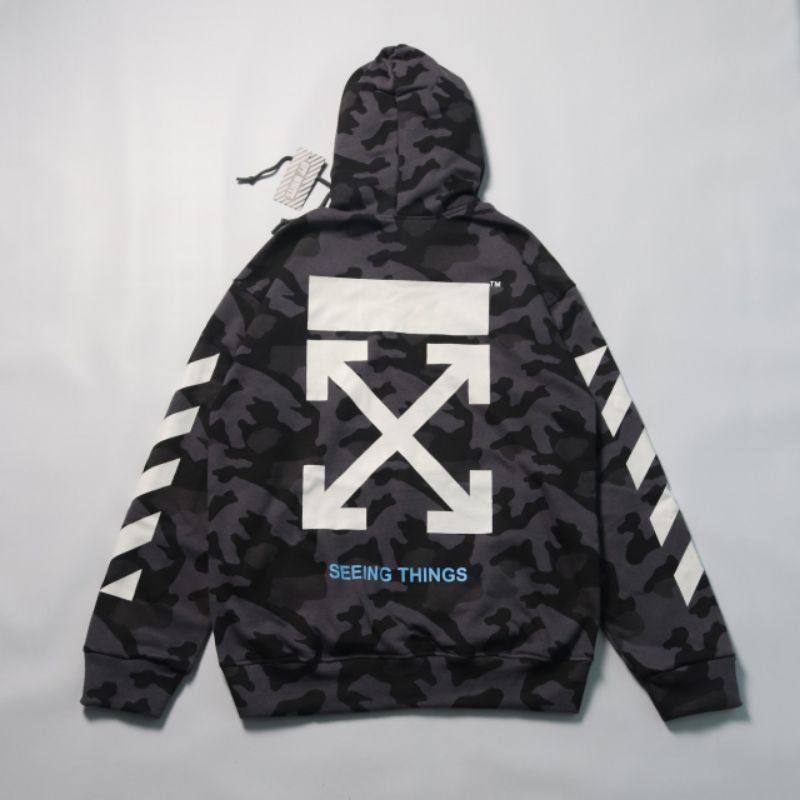 Hoodie SKM Off White Camo Sweater Premium Original