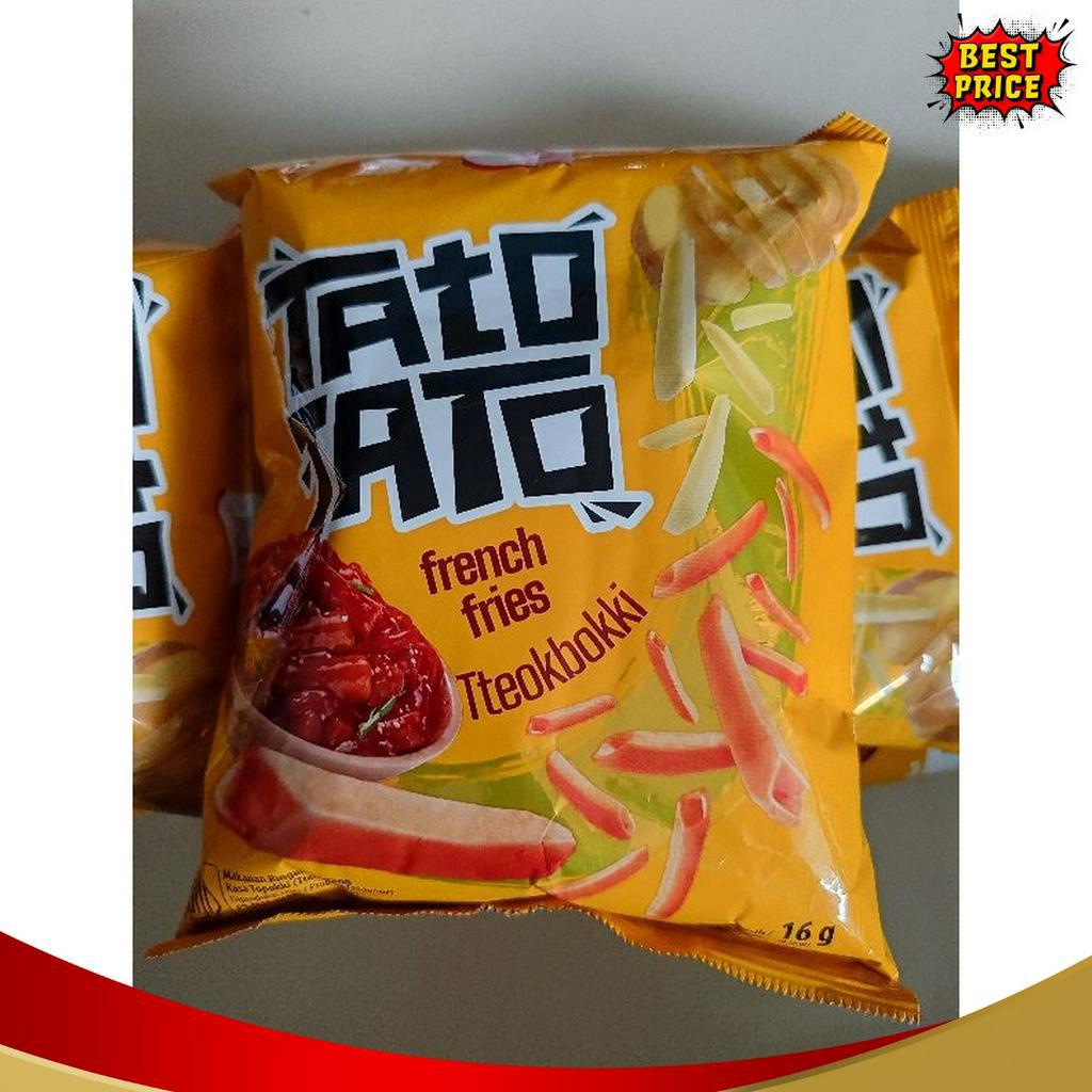 

BIG DISCOUNT SNACK TATO TATO TTEOKBOKKI DUA KELINCI 1 RENTENG 1BUNGKUS JAJAN 2AN cocok juga untuk bingkisan ulang tahun