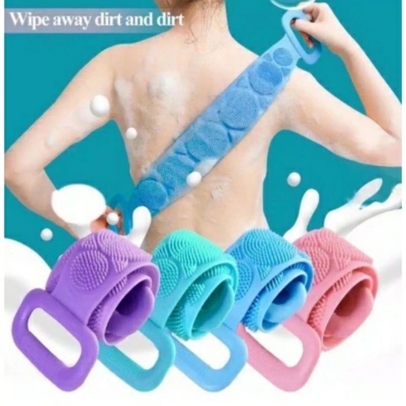 Sikat Punggung Badan Silikon Sikat Punggung Silikon Alat Gosok Punggung Sikat Mandi Silikon