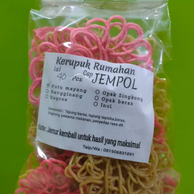 

Putu mayang singkong isi 40 pcs