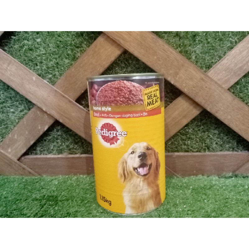 Pedigree beef kaleng 1.15kg/makanan basah anjing