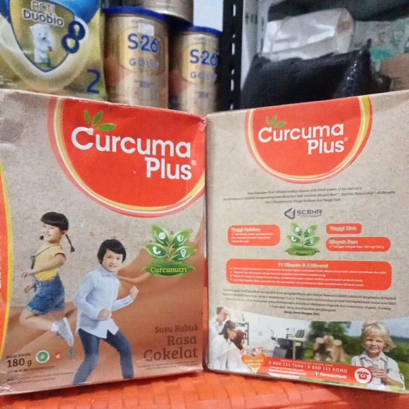 

Curcuma plus 180g rasa coklat