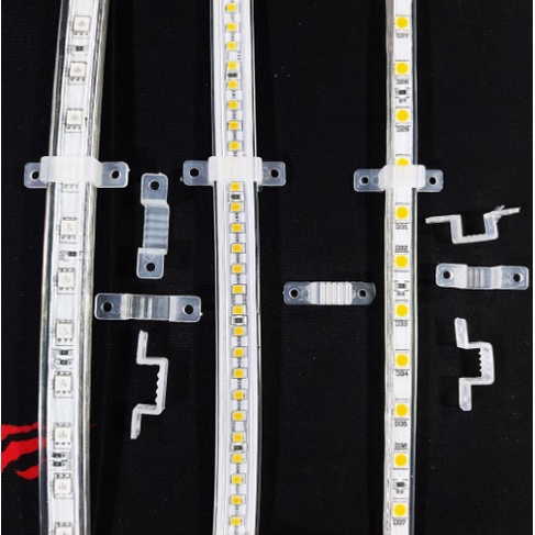 KLEM LED STRIP TRANSPARAN / KLEM LAMPU LED STRIP BENING