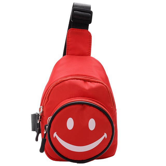 HappyOliver TAS SMILE SLINGBAG import resleting slempang anak laki perempuan