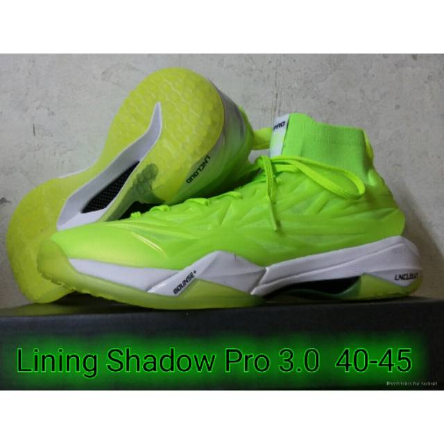 SEPATU BADMINTON LINING SHADOW PRO 3.0 LIME