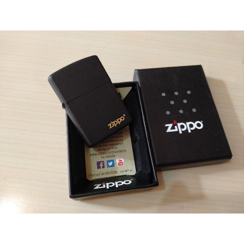 ZIPPO MATTE BLACK -ZIPPO MATTE HITAM GRADE ORI