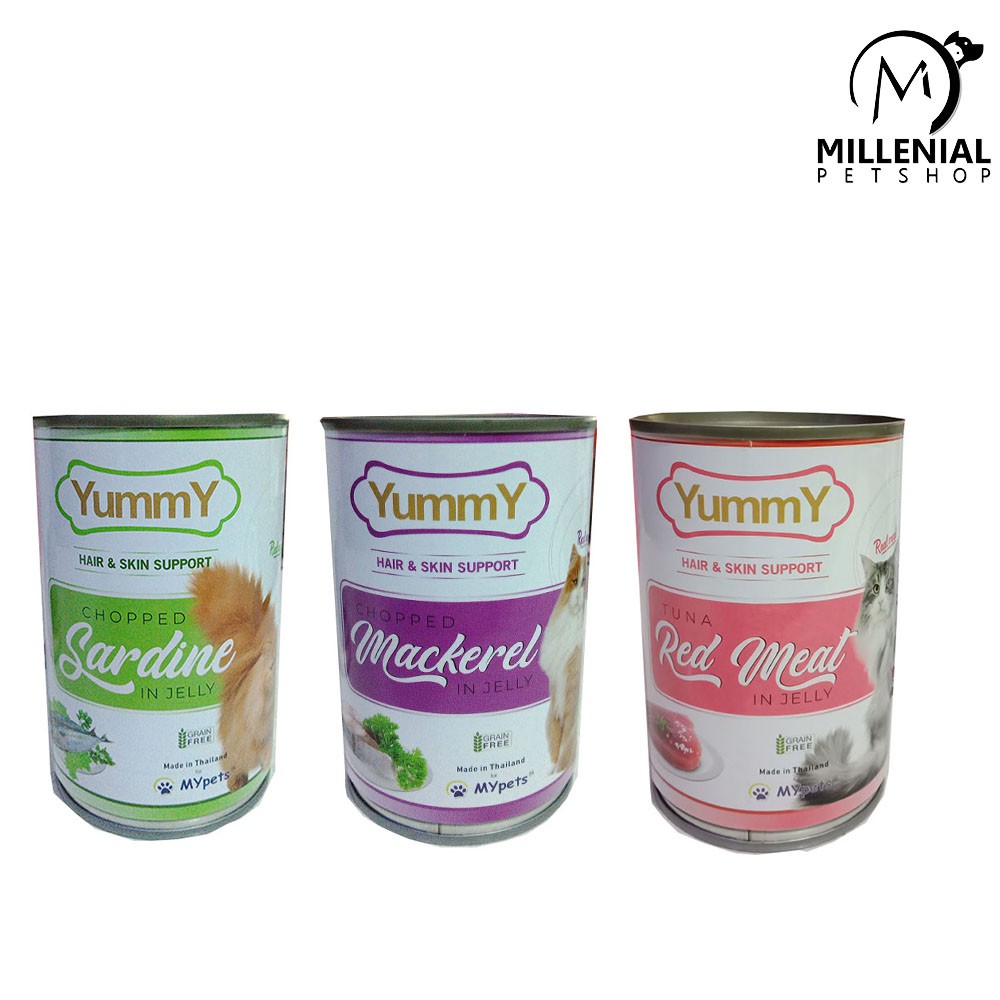 Makanan Kucing yummy Kaleng 400 gram Wet food 400gram All Variant