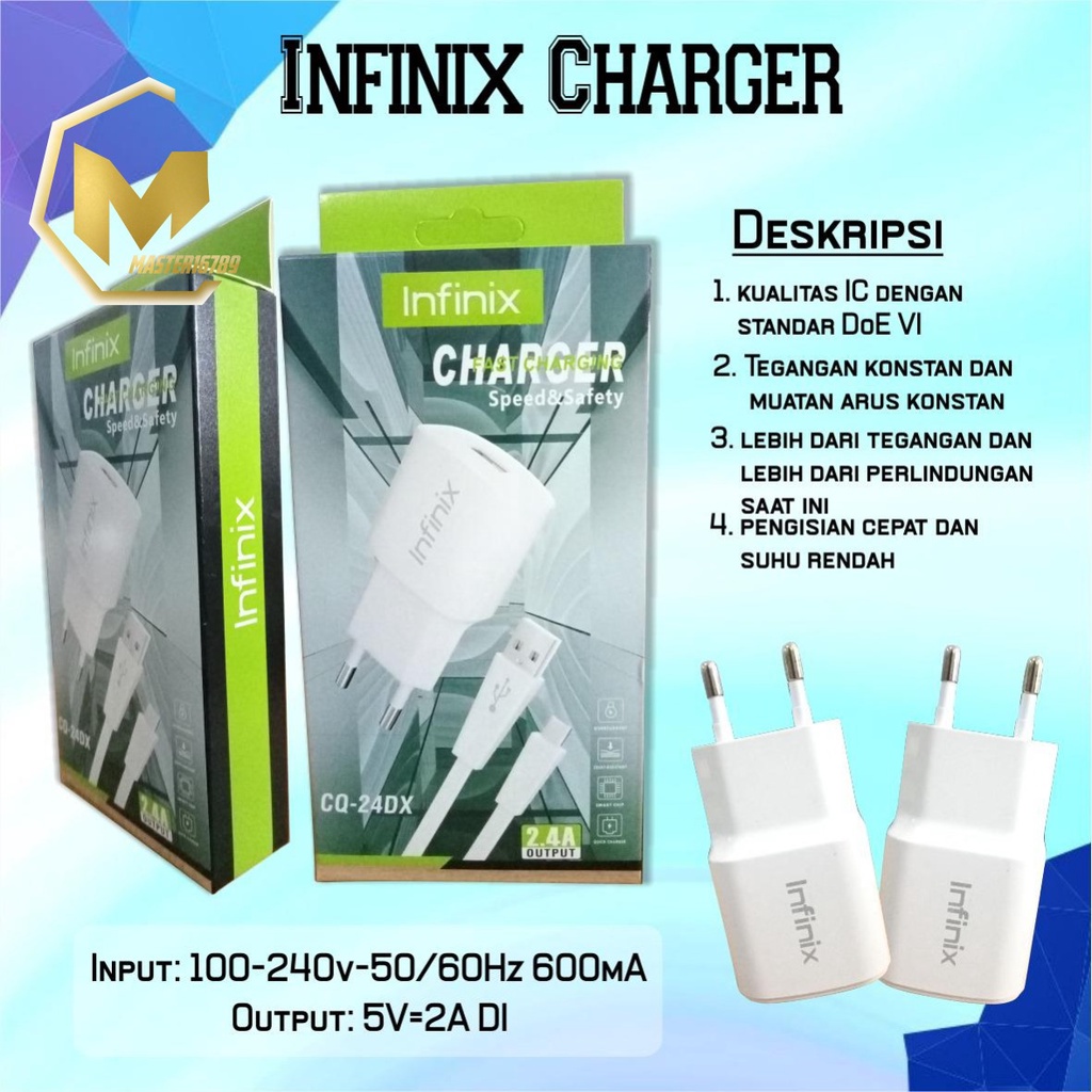 Charger Infinix 9V -2A Original Fast Charging Kabel Micro USB note 7 Note 8 hot 9 8 10 play MA1816