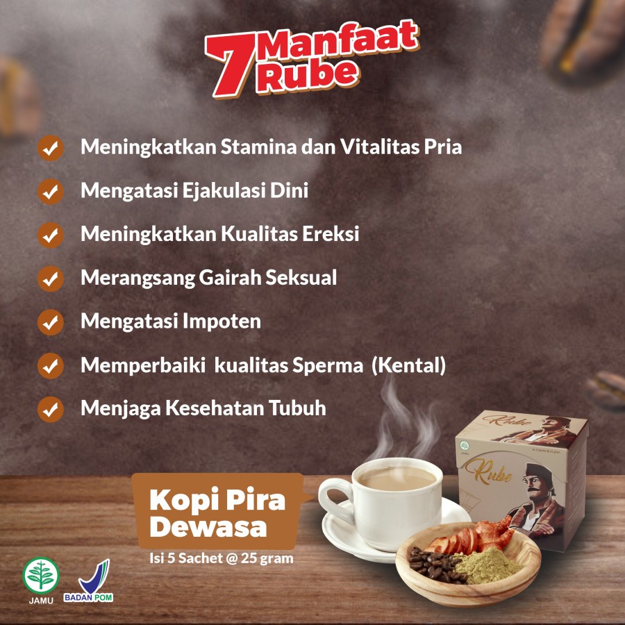 [TERLARIS] KOPI RUBE Asli Original, Kopi Rube Herbal Stamina Pria