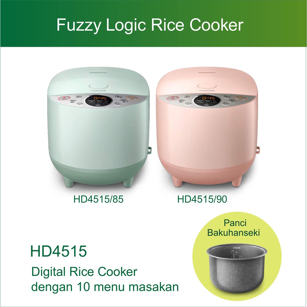 PHILIPS RICE COOKER HD4515 DIGITAL 1.8L PENANAK NASI HD 4515