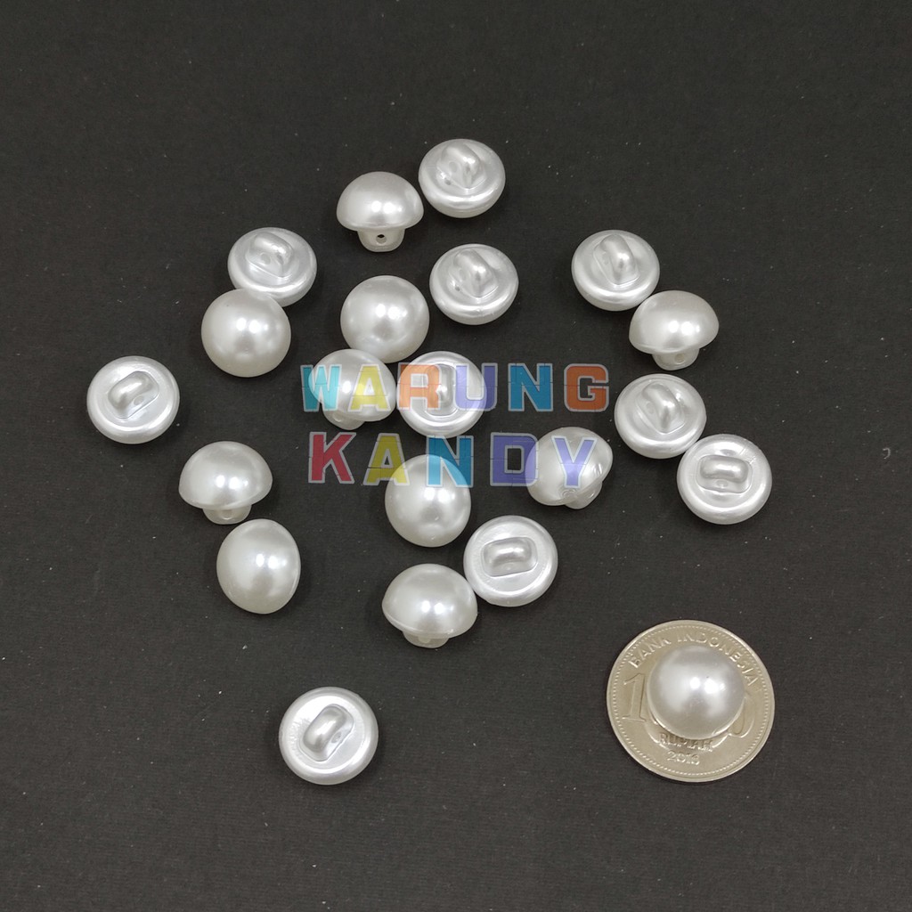 Kancing Jamur B1 14mm Putih