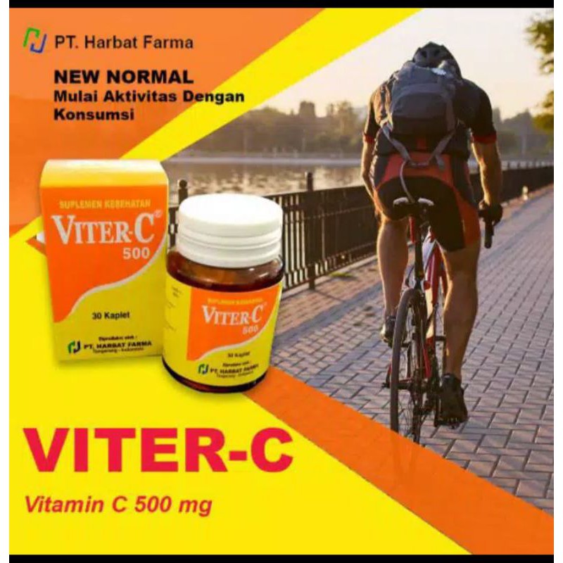 VITER C VIT C-500 SUPLEMEN KESEHATAN VITAMIN C (+AMAN DI LAMBUNG)