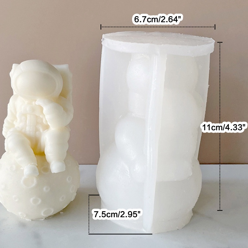 Siy Cetakan Resin Epoksi Bentuk Astronot 3D Untuk Membuat Perhiasan DIY