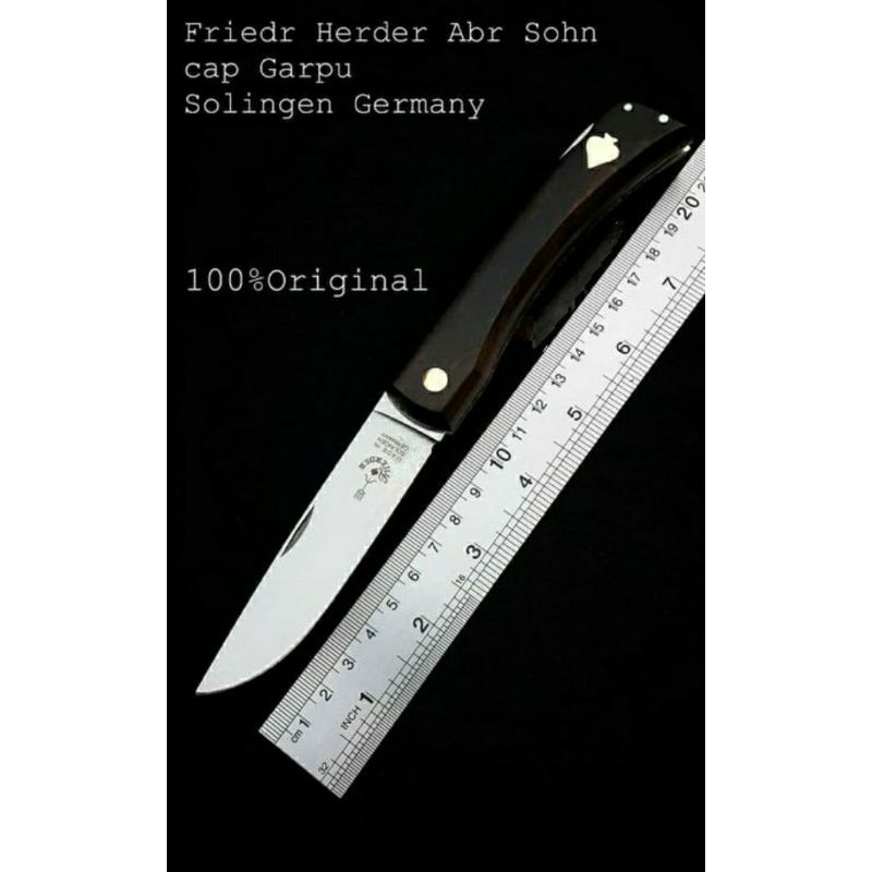 MDN | Pisau Lipat cap Garpu Original made in Solingen Germany with Lockback