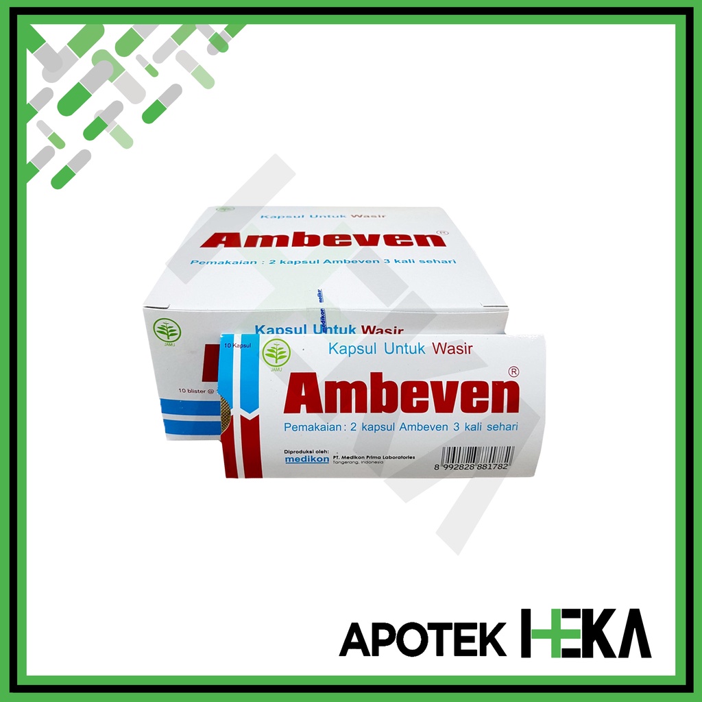 Ambeven Kapsul Obat untuk Wasir Ambeien Box isi 10x10 (SEMARANG)