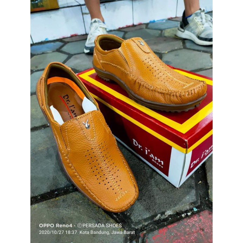 Sepatu Casual Kulit Pria Dr Iam KR 03 ( Produksi Sendiri )