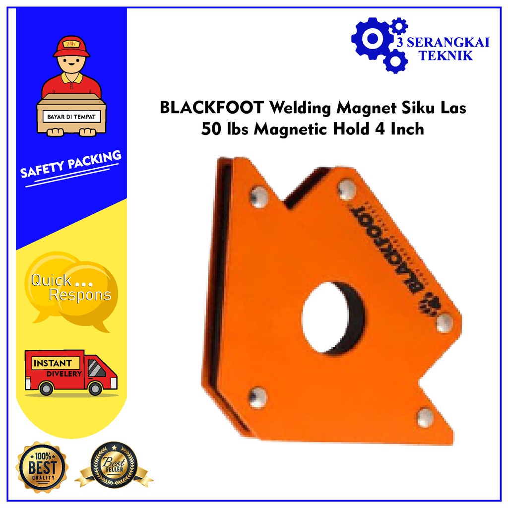 BLACKFOOT Welding Magnet Siku Las 50 lbs Magnetic Hold 4 Inch