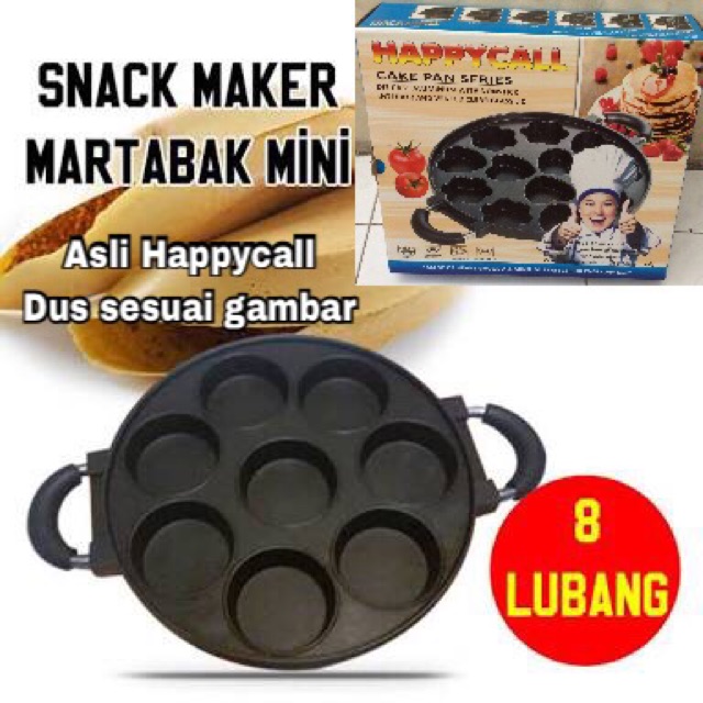 Cetakan Lumpur Apem happycall apem lubang 8 teflon - snack maker 8 holes Cetakan Lumpur teflon