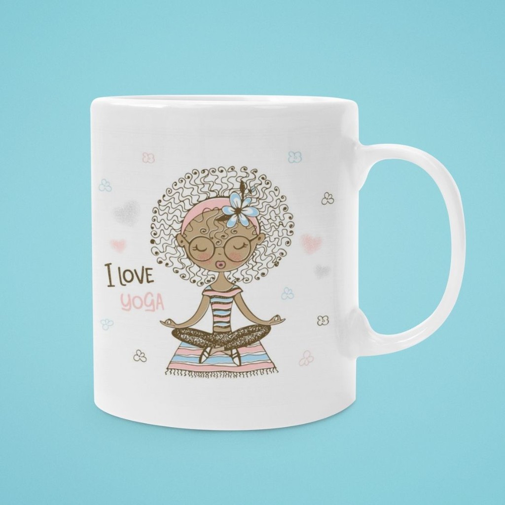 Mug Girl I Love Yoga